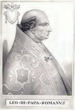 Leo III (born around 750 in Rome, died 12 June 816 in Rome) was Pope from 795 to 816, Historical,