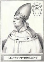 Leo VII (born in Rome, died there on 13 July 939) was Pope from 3 January 936 until his death,