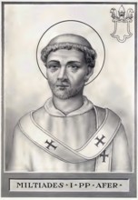 Miltiades or Melchiades (Hebrew-Latin: the royal, also Meltiades, Melciades, Milciades, Milziade or