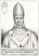 John X (born 860 in Tossignano near Imola, died 929 in Rome) was pope from 914 to 928, Historical,