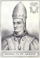 John VI (died 11 January 705 in Rome) was Greek and Pope from 701 to 705, Historical, authentic,