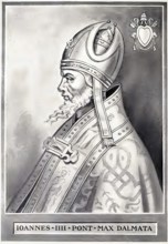 John IV (born 6th or 7th century, died 12th October 642 in Rome) was pope from 640 until his death,