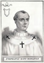 Stephen II (III) (died 26 April 757) was pope from 752 to 757, Historical, authentic, digitally