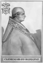 Clement III, originally Paolo Scolari (born in Rome, died 20 or 28 March (1) 1191), was pope from
