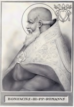 Boniface III (born in Rome, died 12 November 607) was pope from 19 February 607 until his death,
