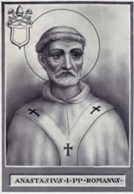 Anastasius I (Greek: the Risen One, born in Rome, died 19 December 401) was Bishop of Rome at the