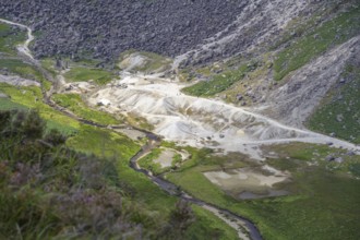 Miners village, Wicklow Mountains National Park, Glendalough, Brockagh, Co. Wicklow, Ireland