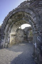 St Saviors Church Ruins, Glendalough, Wicklow Mountains National Park, Brockagh, County Wicklow,