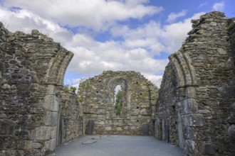 Glendalough Cathedral Ruins, Wicklow Mountains National Park, Brockagh, County Wicklow, Ireland