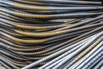 Reinforcing steel for the reinforced concrete foundation of a wind turbine, a mesh of rebar and