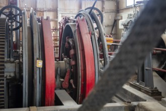 Tonopah, Nevada - The Mizpah Mine hoist house at Tonopah Historic Mining Park. Mining began here in