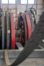Tonopah, Nevada - The Mizpah Mine hoist house at Tonopah Historic Mining Park. Mining began here in