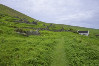 Ruins, Great Blasket Island, Dunquin, Kerry, Ireland