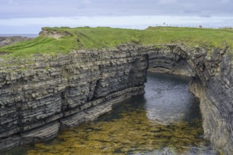 Seaweed in the water at Bridges of Ross, Kilballyowen, County Clare, Ireland