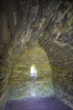 Interior view of Gallarus Oratory Early Christian Church, Kilmalkedar, Kerry, Ireland