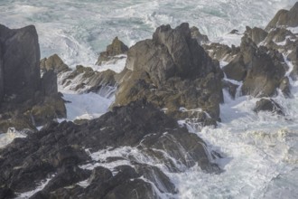 Waves blazing against cliffs, Ballaghboy, Kilnamanagh, County Cork, Ireland