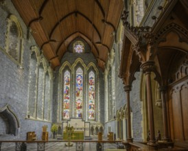 Interior view of St. Canice's Cathedral, Kilkenny, County Kilkenny, Ireland