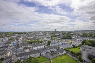 View of the village from the round tower, St. Canice's Cathedral, Kilkenny, County Kilkenny,