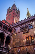 The courtyard of the Red Town Hall, Basel