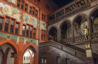 Inner courtyard in the town hall, Basel