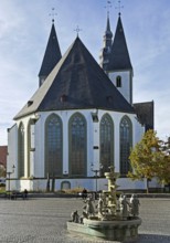 The Bonifatius Stirnberg BÃ¼rgerbrunnen on the Town Hall Square, Rathausplatz, Rathausplatz in