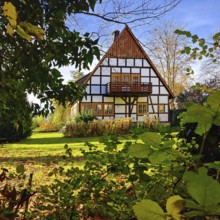 Detached half-timbered house in GrÃ¼nen, Lippstadt, North Rhine-Westphalia, Germany