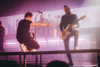 Singer Christoph von Freydorf and guitarist Andy buck from Emil Bulls live on X-Mas Bash Tour 2025