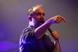Neil Fallon, singer of Clutch, live on UK & European Tour 2025 at Huxley's New World in Berlin on