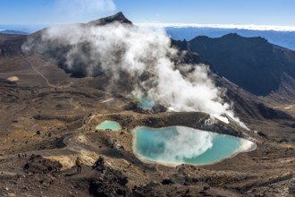 The Emerald Lakes, Tongariro alpine crossing, Tongariro National Park, North Island, New Zealand