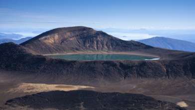 Blue Lake in Tongariro National Park, North Island, New Zealand