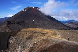 Mount Ngauruhoe, Red Crater and the Tongariro Alpine Crossing hiking trail, Tongariro National Park