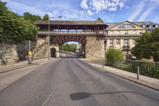 City fortification, historic city wall Heidenmauer, historicizing city gate Römertor, barrier