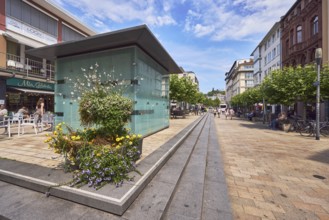 Pedestrian zone, general architecture, commercial buildings, modern architecture, residential and