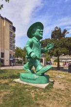 Unity man, sculpture, conceptual artist and sculptor Ottmar Hörl, overcoming borders, general