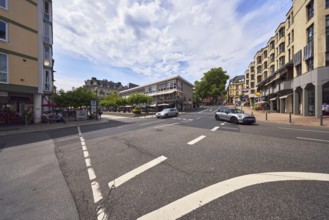 General architecture, residential and commercial buildings, modern architecture, pedestrian zone,