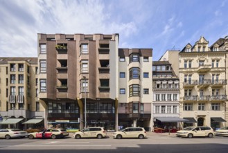 Row of houses, general architecture, modern buildings, residential buildings and commercial