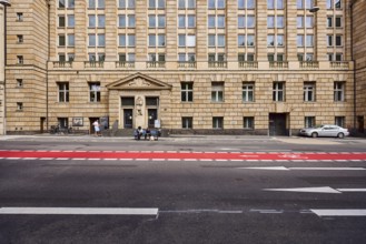 Hochschul- und Landesbibliothek RheinMain, university library, library, building, entrance, faÃ§ade