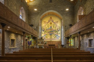 Church interior view, Drumcliff, County Sligo, Ireland
