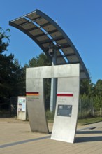 Symbolic gate on the border between Germany and Poland on the Europa Promenade, Ahlbeck, Usedom