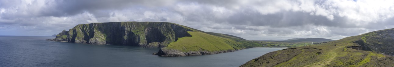 Panorama from Portacloy Loop Cliff Walk, Muingnabo, County Mayo, Ireland