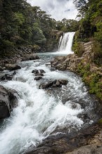 Waterfall Tawhai Falls (Gollum's Pool), location of the film trilogies The Lord of the Rings.