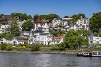 The Blankenese district on the Elbe in Hamburg, Germany