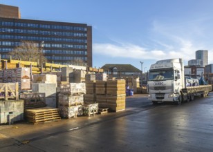 AABC Group The Merchants Choice truck lorry vehicle, Jewson Greyfriars Road timber yard, Ipswich,