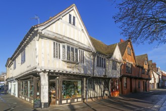 Curson Lodge, historic 15th-century listed timber-framed building, Silent Street, Ipswich, Suffolk,