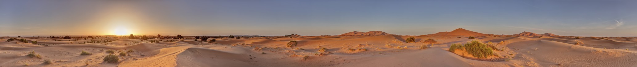 MAR, Sahara, Sunrise, Pano, HDR