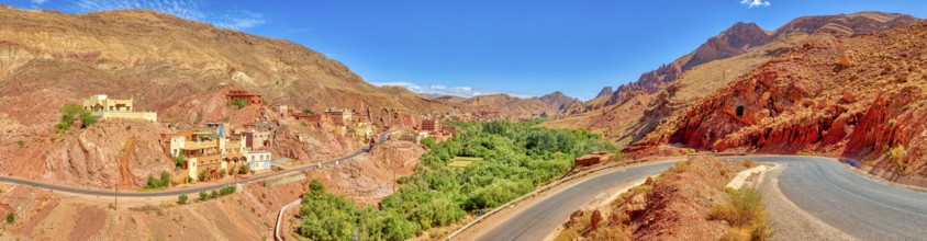 MAR, Draa, Valley, Pano, HDR