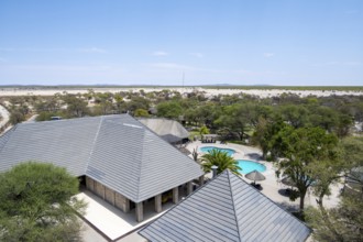 Okaukuejo Camp, tourist complex in Etosha National Park, Namibia