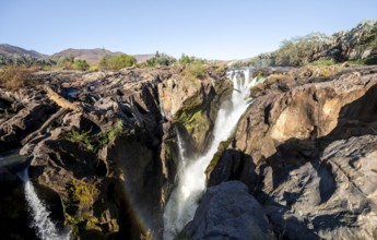 Epupa Falls waterfall on the Kunene River, Kunene, Namibia