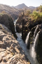 Epupa Falls waterfall on the Kunene River, Kunene, Namibia