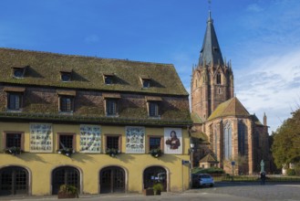 Gothic Church of St. Peter and Paul, Saints-Pierre-et-Paul, Wissembourg, Weissenburg, Alsace,